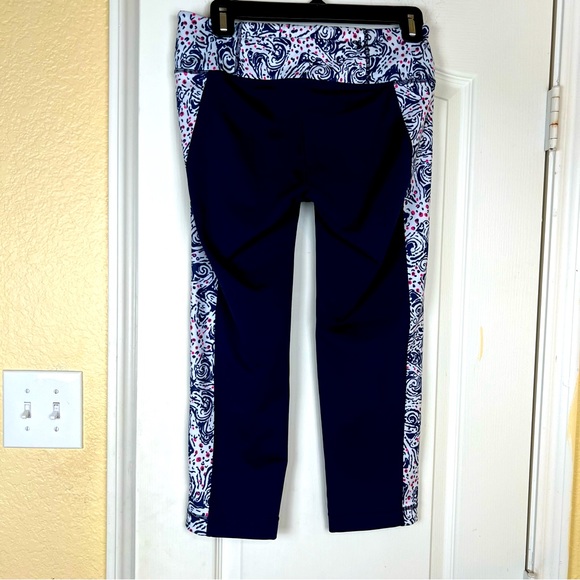 Pantalon Leggings Lilly Pulitzer Nira - Taille S, Longueur 27 Pouces - Bleu Marine - Neuf Avec étiquettes - Matière Stretch